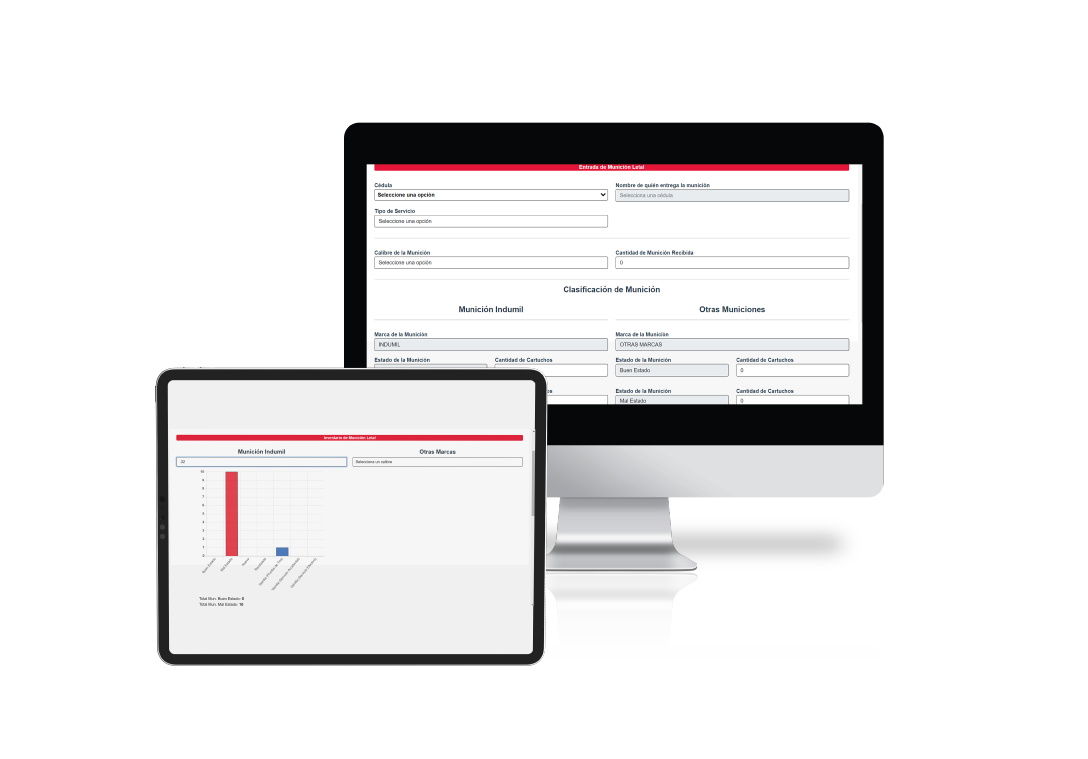 Administración de armerillos y munición